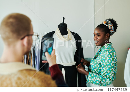 Presentation of new fashion collection Presentation of new fashion collection 117447289