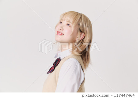 Blonde schoolgirl 117447464