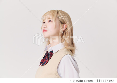 Blonde schoolgirl Blonde schoolgirl 117447468