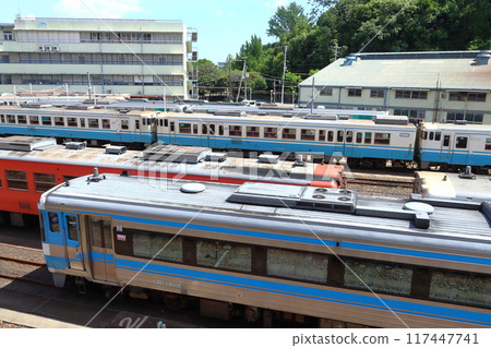 停在德島站/德島駕駛中心的日本國鐵類型車輛群(德島縣德島市) 停在德島站/德島駕駛中心的日本國鐵類型車輛群(德島縣德島市) 117447741