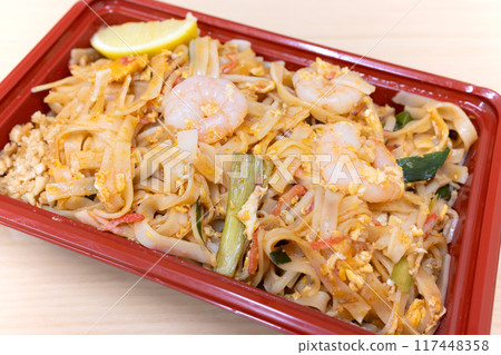 Delicious Thai takeaway Pad Thai 117448358