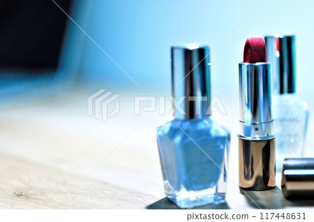 Lipstick and nail polish for fashion Lipstick and nail polish for fashion 117448631