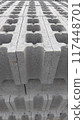 Stacked concrete blocks 117448701