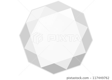 White gemstones seen from above White gemstones seen from above 117449762