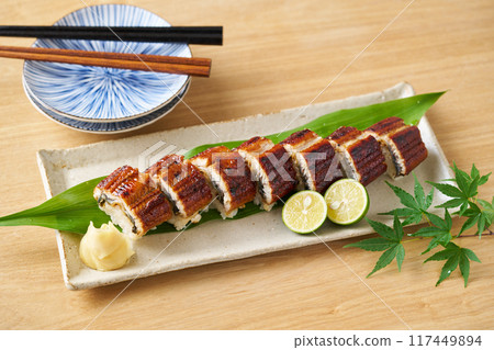 Eel stick sushi 117449894