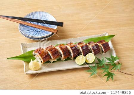 Eel stick sushi Eel stick sushi 117449896