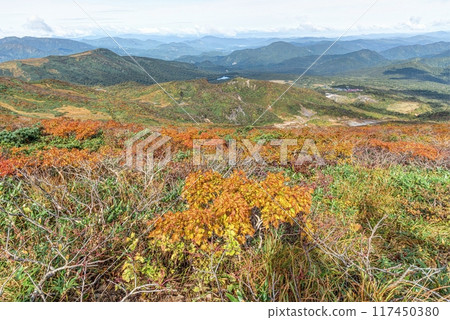 Miyagi Prefecture: Autumn foliage hiking on Mount Kurikoma Miyagi Prefecture: Autumn foliage hiking on Mount Kurikoma 117450380