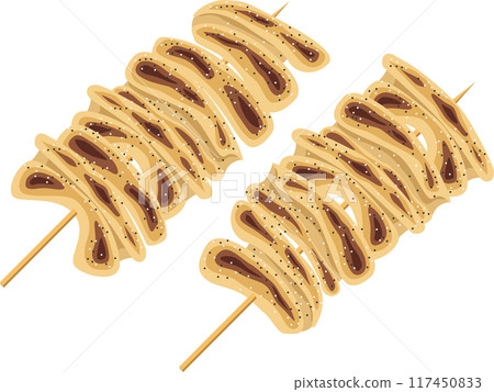 烤雞肉串川鹽 117450833