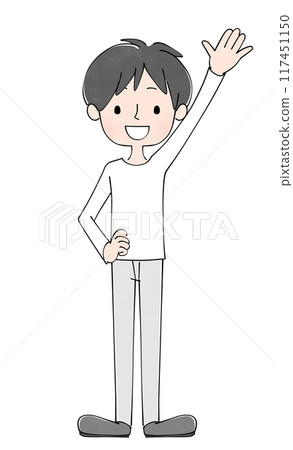 男子手牽著手 117451150