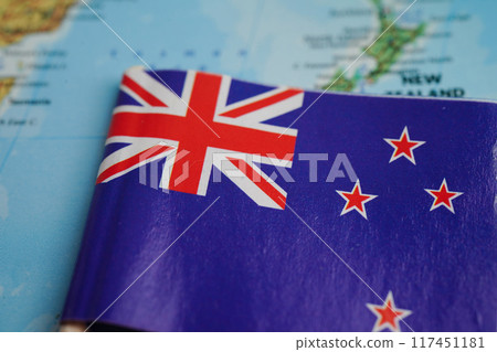 Bangkok, Thailand December 10, 2023 Australia map in world map paper. 117451181