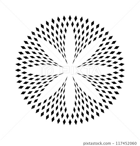 Abstract Radial Geometric Circle Pattern. Abstract Radial Geometric Circle Pattern. 117452060