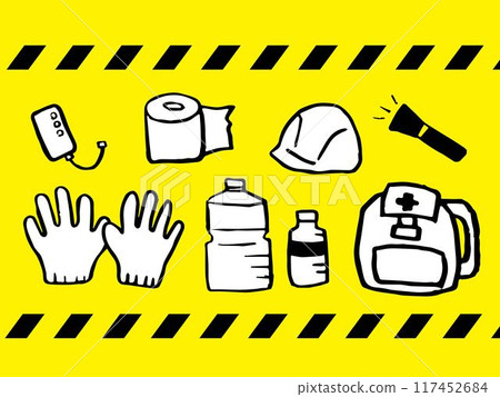 Disaster prevention illustration Disaster prevention illustration 117452684