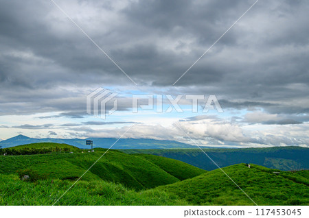 Aso on a cloudy day Aso on a cloudy day 117453045