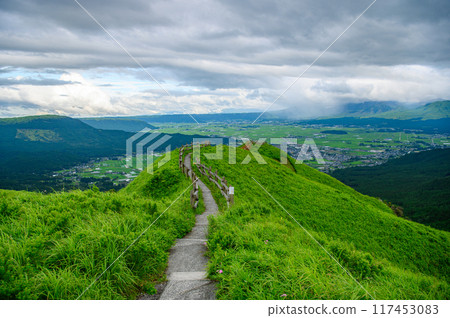 Aso on a cloudy day 117453083