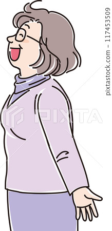 People of various ages_sideways_smiling and facing the wind_middle-aged and elderly women_50s_60s People of various ages_sideways_smiling and facing the wind_middle-aged and elderly women_50s_60s 117453509