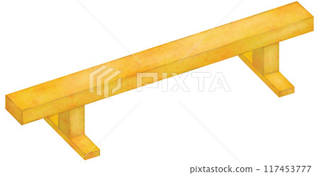 Simple balance beam illustration 117453777