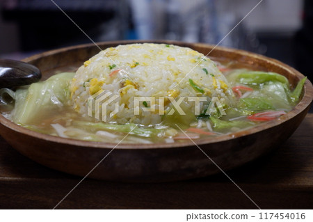 Sacked rice fried Sacked rice fried 117454016
