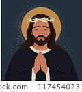 Jesus Christ in prayer 117454023
