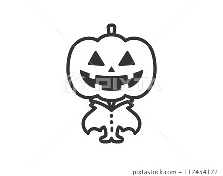 南瓜鬼圖示圖解（畫線） 117454172