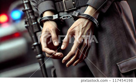 戴著手銬的手 117454198