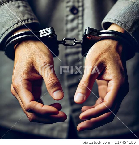 戴著手銬的手 117454199