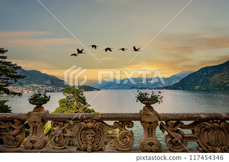 lake Como, near Bellagio, piedmonte, italy 117454346