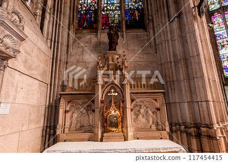 Church Saint-Foy of Conches-en-Ouche, normandy, France Church Saint-Foy of Conches-en-Ouche, normandy, France 117454415