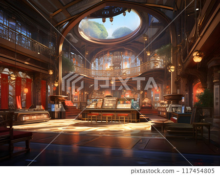 Luxury Store Anime Style AI Artwork 117454805