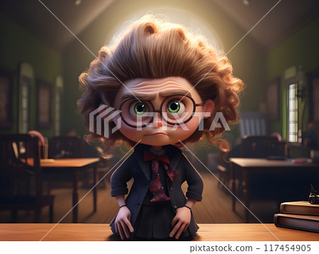 Malevolent Opressive Evil Female Teacher AI Artwork 117454905