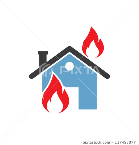 Firefighter icon flat design Firefighter icon flat design 117455077