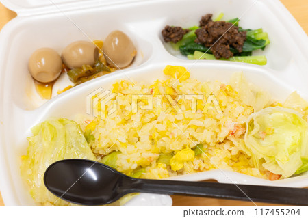 Delicious crab lettuce fried rice takeaway 117455204