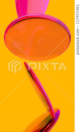 3D illustration of brilliant lenses 3D illustration of brilliant lenses 117455461