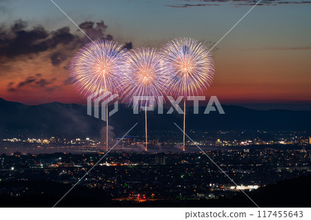 [新潟縣] 長岡花火大會，鳥瞰攝影 117455643