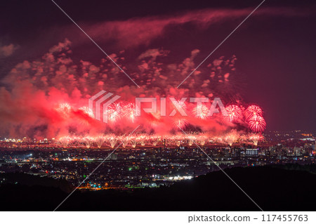 <Niigata Prefecture> Nagaoka Fireworks Festival - Aerial view 117455763
