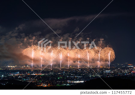 [新潟縣] 長岡花火大會，鳥瞰攝影 117455772