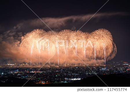 <Niigata Prefecture> Nagaoka Fireworks Festival - Aerial view 117455774