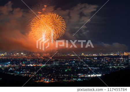 <Niigata Prefecture> Nagaoka Fireworks Festival - Aerial view 117455784