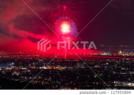 <Niigata Prefecture> Nagaoka Fireworks Festival - Aerial view 117455804