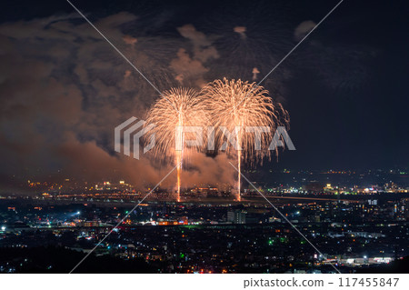 <Niigata Prefecture> Nagaoka Fireworks Festival - Aerial view 117455847
