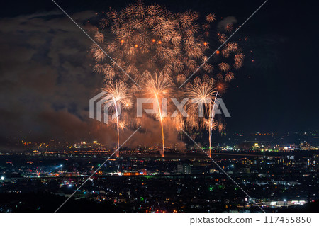 <Niigata Prefecture> Nagaoka Fireworks Festival - Aerial view 117455850