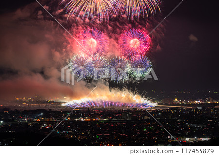 <Niigata Prefecture> Nagaoka Fireworks Festival - Aerial view 117455879