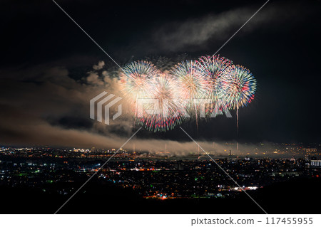 <Niigata Prefecture> Nagaoka Fireworks Festival - Aerial view 117455955