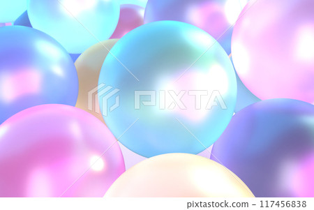 Beautiful soap bubble 3D illustration Beautiful soap bubble 3D illustration 117456838