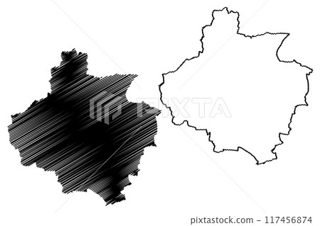 Derby City and unitary authority area (United Kingdom of Great Britain and Northern Ireland, ceremonial county Derbyshire, England) map vector illustration, scribble sketch map Derby City and unitary authority area (United Kingdom of Great Britain and Northern Ireland, ceremonial county Derbyshire, England) map vector illustration, scribble sketch map 117456874