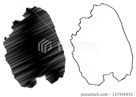 East Lindsey non-metropolitan district (United Kingdom of Great Britain and Northern Ireland, ceremonial county Lincolnshire or Lincs, England) map vector illustration, scribble sketch map East Lindsey non-metropolitan district (United Kingdom of Great Britain and Northern Ireland, ceremonial county Lincolnshire or Lincs, England) map vector illustration, scribble sketch map 117456933