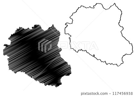 Eden district (United Kingdom of Great Britain and Northern Ireland, ceremonial county Cumbria, England) map vector illustration, scribble sketch Eden map Eden district (United Kingdom of Great Britain and Northern Ireland, ceremonial county Cumbria, England) map vector illustration, scribble sketch Eden map 117456938