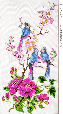 Ukrainian embroidery, folk arts and crafts 117457581
