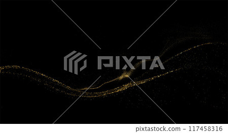 Abstract shiny gold glitter design element. For New Year, Merry Christmas greeting card design Abstract shiny gold glitter design element. For New Year, Merry Christmas greeting card design 117458316