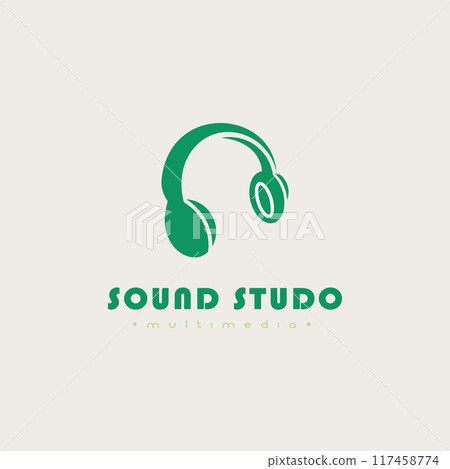 Music logo icon vector illustration Music Notes with Line Art Style for Chord Choir Concert or Song Sing Musical Symphony Sheet logo design 117458774