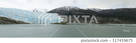 Glaciers in patagonia from ferry from Puerto Natales 117459675